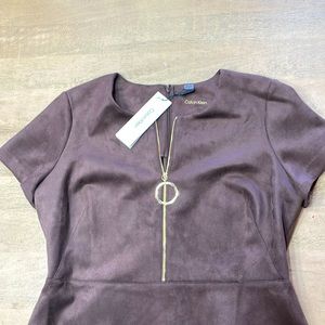 🆕 Calvin Klein Short Sleeve A-Line Dress, NWT size 14